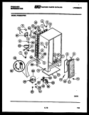 SYSTEM AND AUTOMATIC DEFROST PARTS Diagram and Parts List for FPCE24VFA0  Frigidaire Refrigerator