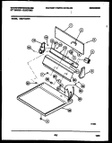 CONSOLE AND CONTROL PARTS Diagram and Parts List for DE271KDW5  Frigidaire Dryer