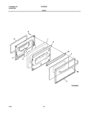 DOOR Diagram and Parts List for FLF335CHSC  Frigidaire Range