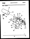BURNER, IGNITER AND VALVE Diagram and Parts List for DG6900RW1  Frigidaire Dryer