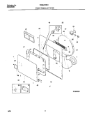 P16D0020 FRNT PNL, DOOR Diagram and Parts List for FDE647RFS1  Frigidaire Dryer