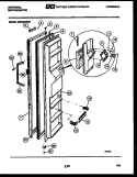 FREEZER DOOR PARTS Diagram and Parts List for GSIW36WH1  Roper Refrigerator