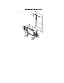 WINDOW MOUNTING PARTS Diagram and Parts List for FAL123J1A1  Frigidaire Air Conditioner