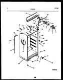 CABINET PARTS Diagram and Parts List for RT19F3DX3A  Gibson Refrigerator