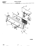 CONTROL PANEL Diagram and Parts List for FWX445LBS4  Frigidaire Washer