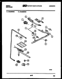 BURNER PARTS Diagram and Parts List for CGC3M6WXA  Gibson Range