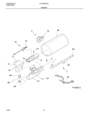 BURNER Diagram and Parts List for GLGQ642AS4  Frigidaire Dryer