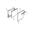 DOOR, GF600H Diagram and Parts List for GF600HXW1  Frigidaire Wall Oven