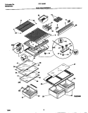 SHELVES / CONTROLS Diagram and Parts List for FRT18NNCD3  Frigidaire Refrigerator