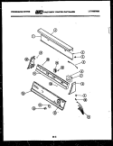 CONSOLE AND CONTROL PARTS Diagram and Parts List for DEDW1  Frigidaire Dryer