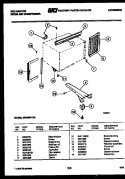 CABINET AND INSTALLATION PARTS Diagram and Parts List for MH309F1QA  Kelvinator Air Conditioner