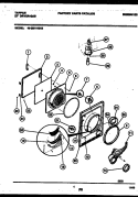 DOOR PARTS Diagram and Parts List for 49-2551-00-03  Tappan Dryer
