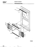 WINDOW MOUNTING PARTS Diagram and Parts List for FAC056W7A2  Frigidaire Air Conditioner