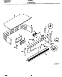 CONTROL PANEL Diagram and Parts List for FEB755CESG  Frigidaire Wall Oven