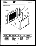 DOOR PARTS Diagram and Parts List for 56-4878-10-15  Tappan Microwave