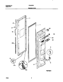 FREEZER DOOR Diagram and Parts List for FRS22ZRGB1  Frigidaire Refrigerator