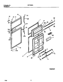 DOOR SECTION Diagram and Parts List for GRT19GRAD3  Gibson Refrigerator