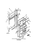 FOOD & FREEZER DOORS Diagram and Parts List for FPES18TCA0  Frigidaire Refrigerator