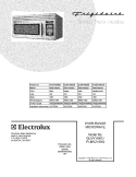 COVER Diagram and Parts List for GLMV169GBB  Frigidaire Microwave