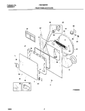 P16D0023 FRNT PNL, DOOR Diagram and Parts List for FSG748GFS1  Frigidaire Dryer