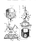 TUBS Diagram and Parts List for AWP330A1D  Kelvinator Washer