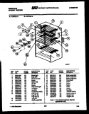 SHELF PARTS Diagram and Parts List for UF21DL3  Frigidaire Freezer