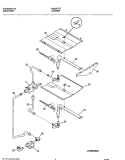 BURNER Diagram and Parts List for FGB557CEBF  Frigidaire Wall Oven