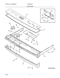 BACKGUARD Diagram and Parts List for EW30ES65GBA  Electrolux Range