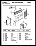 CABINET AND INSTALLATION PARTS Diagram and Parts List for S208C1E2  Kelvinator Air Conditioner