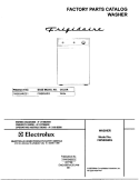 COVER Diagram and Parts List for FWSB34RGS1  Frigidaire Washer