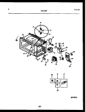 FUNCTIONAL PARTS Diagram and Parts List for MC1350P3  Frigidaire Microwave