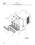 CABINET FRONT AND WRAPPER Diagram and Parts List for WAC060K7A2  Frigidaire Air Conditioner