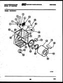 CABINET AND COMPONENT PARTS Diagram and Parts List for DE150KDD4  Frigidaire Dryer