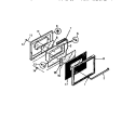 LOWER OVEN DOOR Diagram and Parts List for GC932EXF3  Frigidaire Range