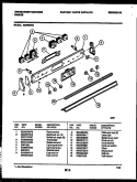 BACKGUARD Diagram and Parts List for KS540NKW3  Frigidaire Range