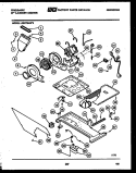MOTOR, BLOWER AND BODY ASSEMBLY Diagram and Parts List for LCE772LL2  Frigidaire Washer Dryer Combo