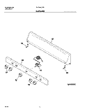BACKGUARD Diagram and Parts List for FGF303CWA  Frigidaire Range