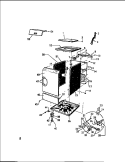 LID, PANEL TOP & CABINET Diagram and Parts List for LC550EXD3  Frigidaire Washer