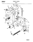 CABINET Diagram and Parts List for FRS28XGCD0  Frigidaire Refrigerator