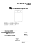 COVER Diagram and Parts List for WWX433REW1  Westinghouse Washer