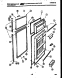DOOR PARTS Diagram and Parts List for RT190GCF5  Frigidaire Refrigerator