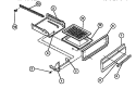 DRAWER Diagram and Parts List for G30NW1  Frigidaire Range