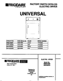 COVER Diagram and Parts List for MDE216RBW2  Frigidaire Dryer
