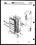 DOOR PARTS Diagram and Parts List for FV21M2DSFD  Gibson Freezer