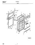DOOR Diagram and Parts List for MRT18TRCW2  Frigidaire Refrigerator
