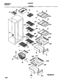 SHELVES Diagram and Parts List for FRS20QRCW9  Frigidaire Refrigerator