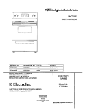 COVER Diagram and Parts List for FEF352ASA  Frigidaire Range