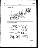ICE MAKER AND INSTALLATION PARTS Diagram and Parts List for FPW21TIPL0  Frigidaire Refrigerator