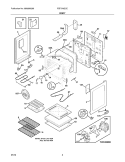 BODY Diagram and Parts List for FEF375GCE  Frigidaire Range