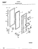 REFRIGERATOR DOOR Diagram and Parts List for FRS22WRCD2  Frigidaire Refrigerator